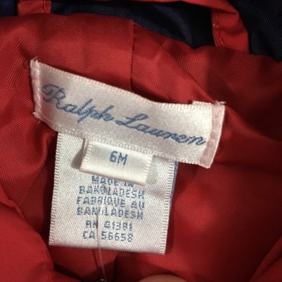 Ralph Lauren Red Quilted Snowsuit Bunting NEW NWT - Picture 3 of 4